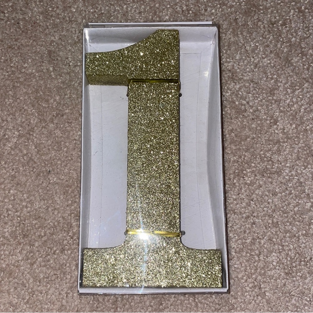 Gold Glitter ✨ Number #1